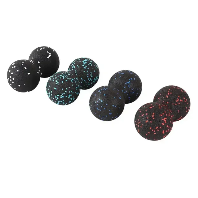 Peanut Fitness Massage Ball Set Yoga Roller Double Lacrosse Mobility Ball for Myofascial Physical Therapy Deep Tissue Massage 6