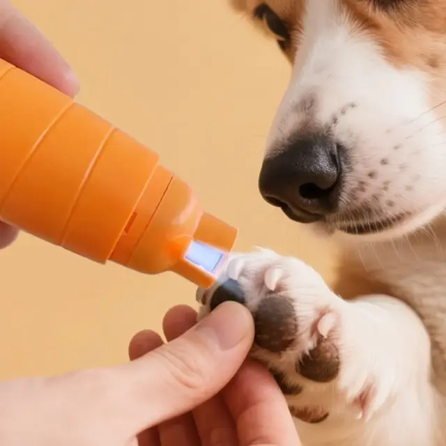 Pet Care Tool Electric Pet Nail File Two Speed Settings Quiet Operation Pet Nail Grinder Carrot Shape Pet Nail Repairer Grooming Pet Care Tool Electric Pet Nail File Two Speed Settings Quiet Operation Pet Nail Grinder Carrot Shape Pet Nail Repairer Grooming