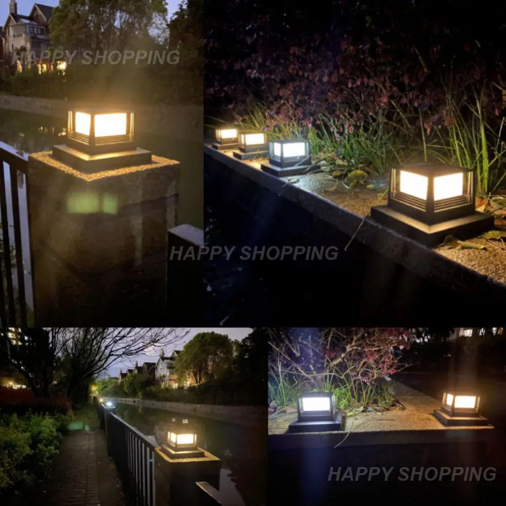 

Солнечная лампа для сада, водонепроницаемый светильник для внутреннего дворика, лестницы, лужайки, двора, украшение для улицы