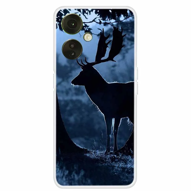 Clear TPU Soft Silicone Phone Case with Adorable Cats Design for OnePlus Nord CE 3 Lite 5G