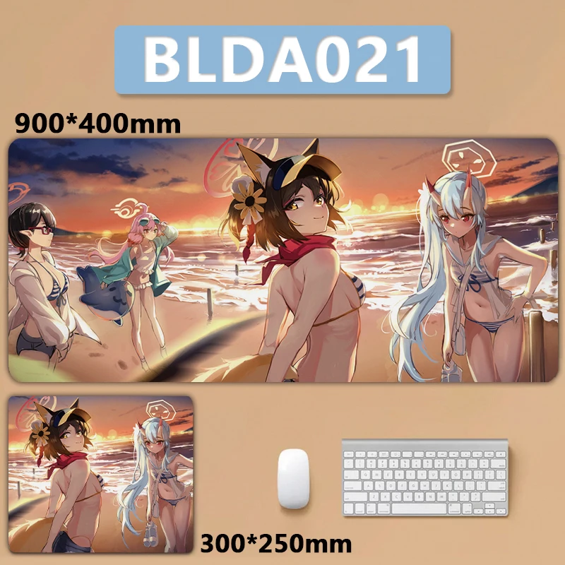 Grande Arquivo Azul Mousepad Arquivo Azul Mouse Pad Sorasaki Hina Hifumi Tendou Arisu Kuda Izuna - Imagem 3