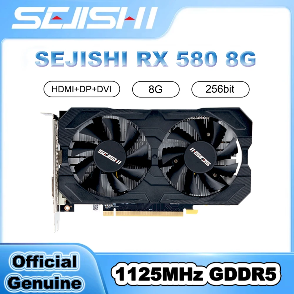SJS RX 580 8G 256Bit 2048SP GDDR5 AMD GPU Graphics Cards RX580 Video Card Radeon Gaming Video Card placa de video 1 S111c9f543b0d497ab0ac11837b9dbc43E