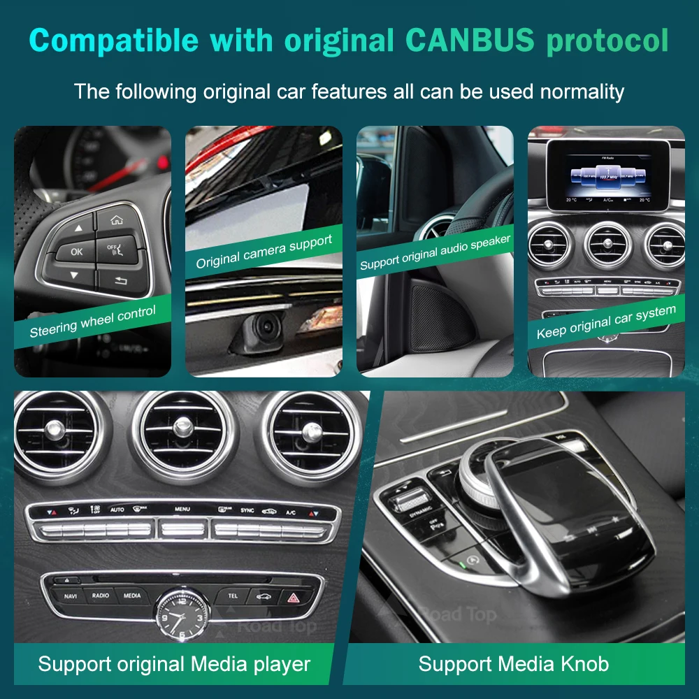 ޸- C Ŭ W205 GLC V Ŭ W447 2015-2018  GPS ׺̼,     ī÷, ȵ̵ 13