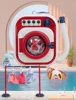 LED lights and music Simulate electric Roller washing machine toy rotatable add water Play house Interactive Toy baby best gift 2