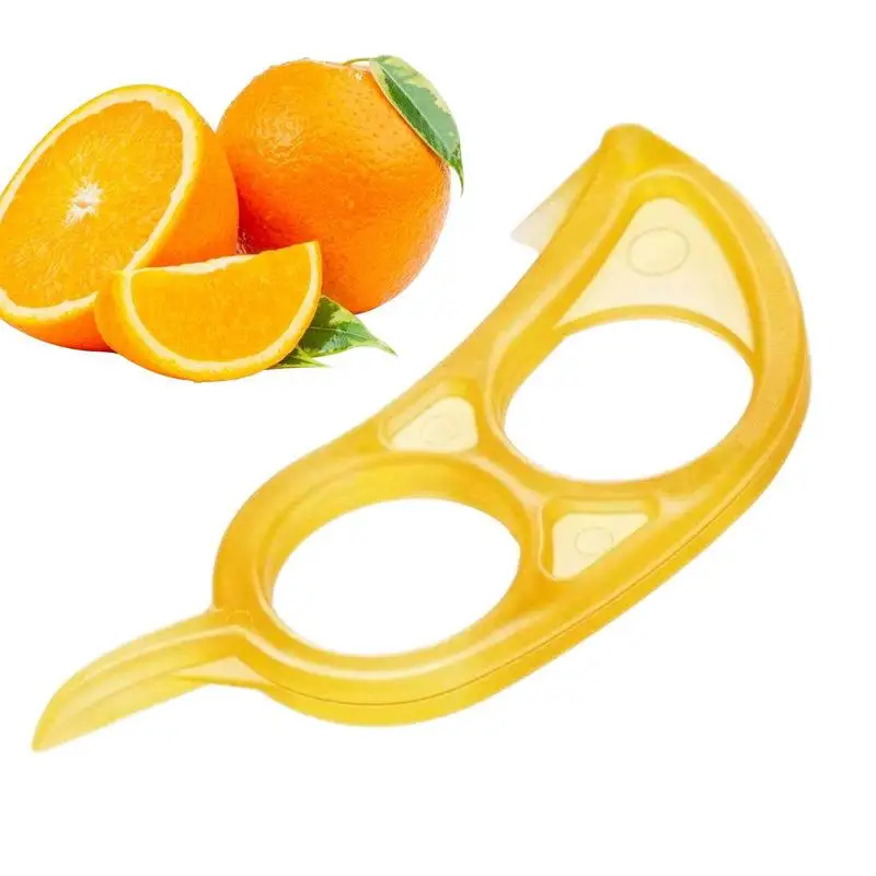 

1PCS Practical Orange Grapefruit Peeler Fruit Peeler Slicer Cutter Convenience Lemon Fruit Slicer Double Hole Ring Kitchen