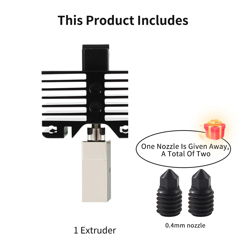 Hotend Kit Per Bambu Lab X1 Carbon X1-Carbon Bamboo Combo P1P Parti Della Stampante 3D Ugello In Acciaio Temprato Con Blocco Termico Placcato In Rame