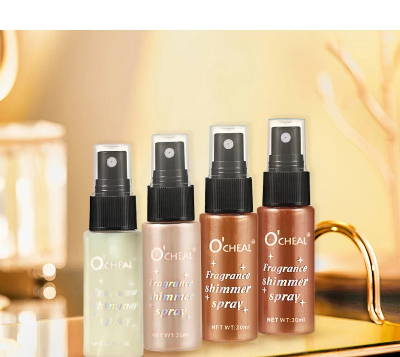 Flash Spray, Lasting Flash, Waterproof, Sweat Proof, Stain Proof, Suitable for Face, Body, Neck, Bright Makeup, Shiny Cosmetics