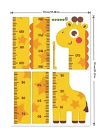 Cute Cartoon Height Sticker Unicorn Dinosaur Giraffe Wall Height Measuring Ruler Stickers For Kids Room Kindergarten Decor 6