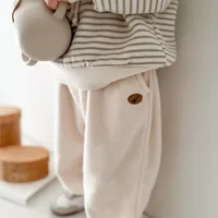 2025 شتاء جديد الطفل الصوف السراويل لطيف الرضع بناطيل تدفئة أطفال بنين بنات سراويل تقليدية طفل سراويلي حريمي ملابس الأطفال 3