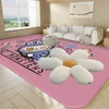 Labubu Banner Art Printing Floor Mat INS Style Soft Bedroom Floor House Laundry Room Mat Anti-skid Household Carpets 1