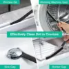 2pcs Crevice Brush Groove Cleaning Brush Recess Crevice Cleaner Scrub Brush for Bathroom Kitchen Tiny Window Slot Door Track Gap 3