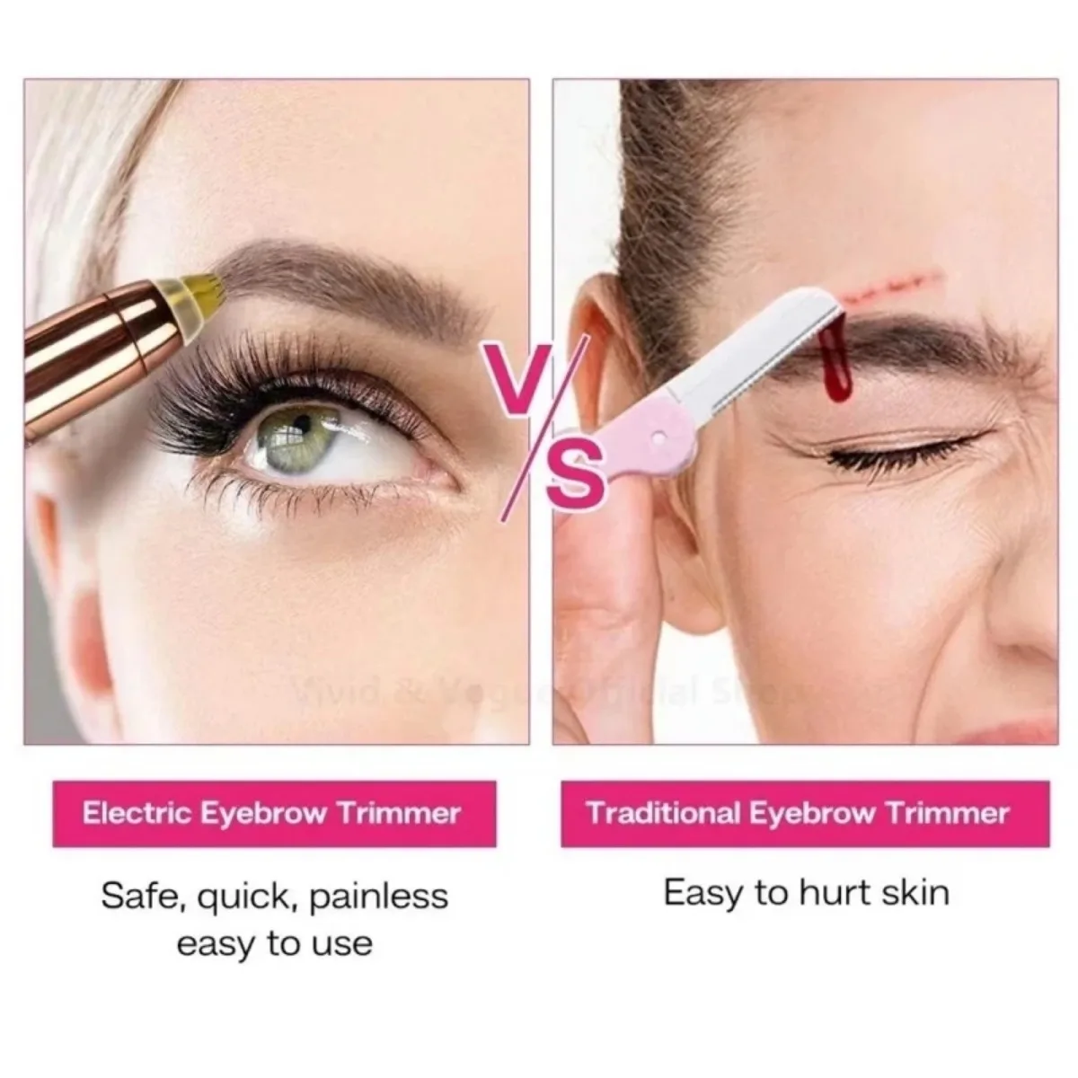 Mini Eyebrow Trimmer Multifunctional Hair Removal Safety Portable Electric Battery Electric Trimmer Automatic for Facia eyebrow trimmer set eyebrow trimmer facial hair remover hair remover eyebrow trimmer blade