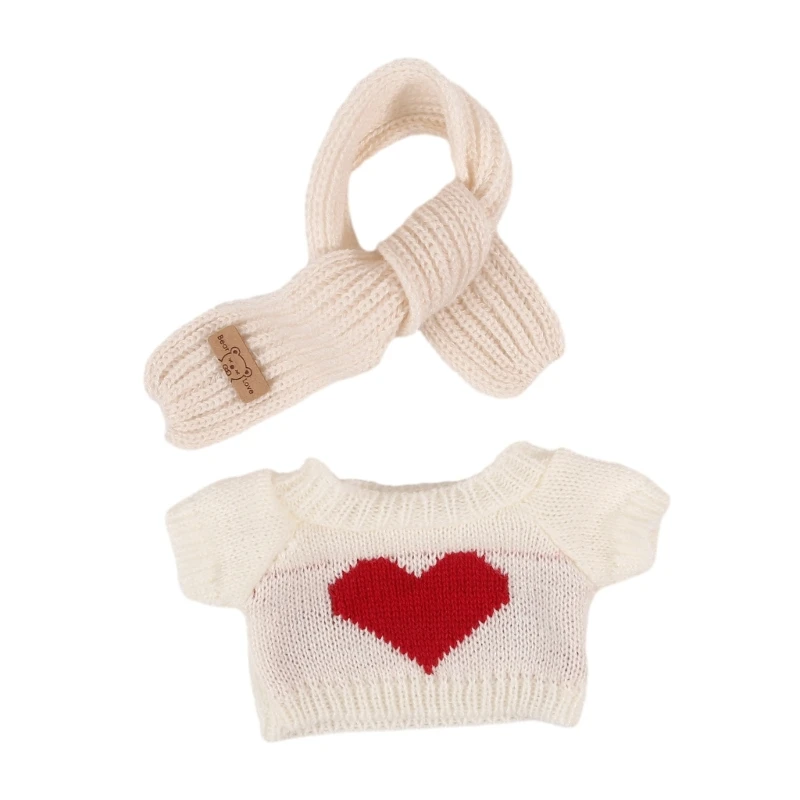 Plush Outfit Dolls Accessories Sweater Scarf Clothes For 30cm Stuffed Bear