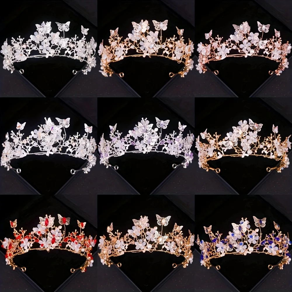 FOIYES Couronne De Roi Pour Hoe - Couronne Baroque En Cristal