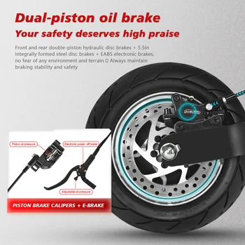 High-Speed Off-Road Electric Scooter 3200W Dual Motor Long Endurance Mileage with Silent Tire Foldableing Commuting E-scooter 6