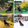 Outdoor Lawn Mower Cover 210D Polyester Oxford Cloth Waterproof UV Protection Universal With Drawstring Black 5