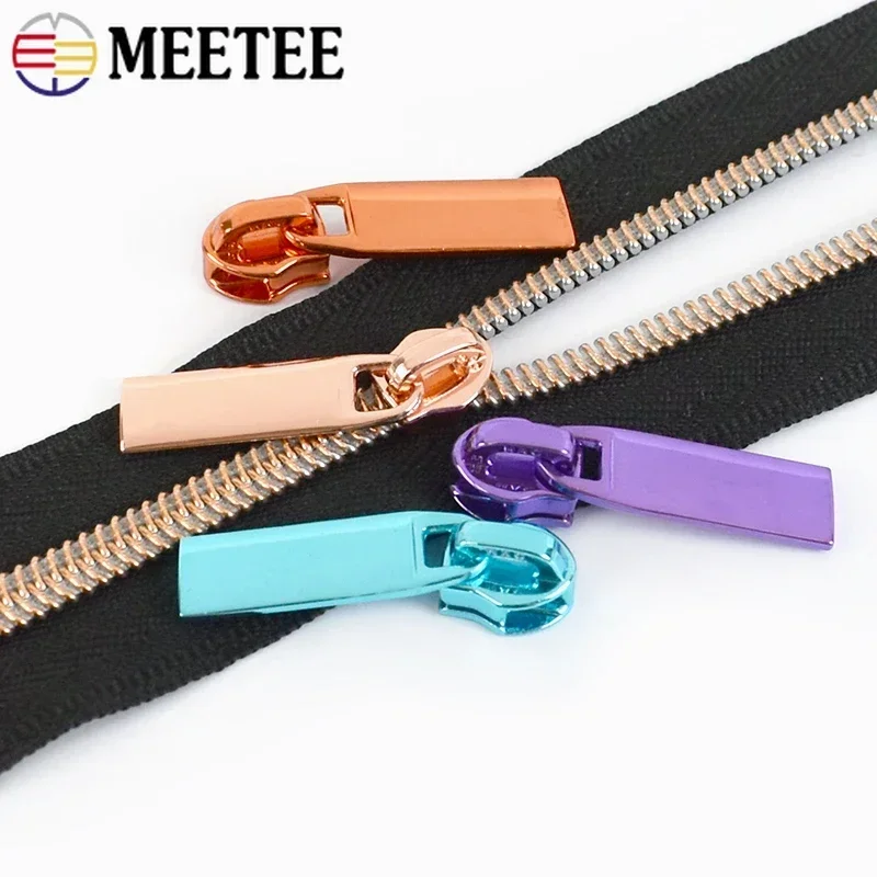 나일론 지퍼 테이프 백 포켓 지퍼 헤드 풀러 재봉 수리 키트, DIY 액세서리, 5, 10, 20 개, 3 5 지퍼 슬라이더
