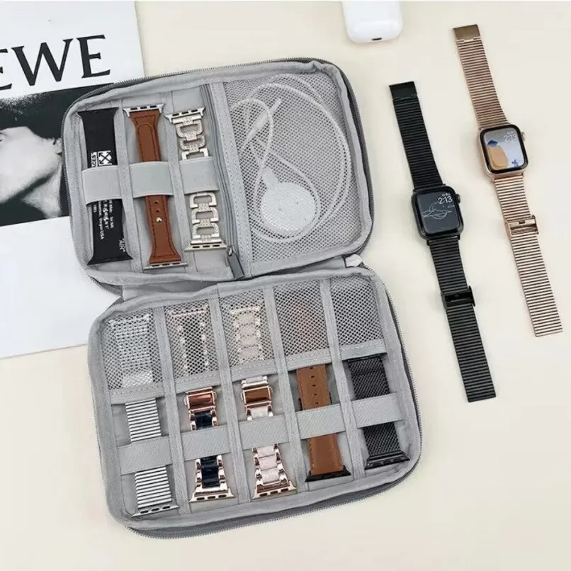 Portable Watchband Bag Watch Strap Storage Bag for Apple Watch Strap Organizer Case Practical Travel Pouch Holder