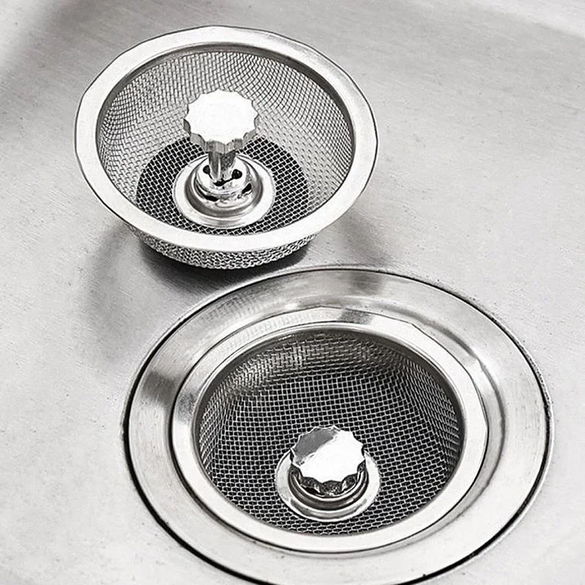 Kitchen Sink Filter Stainless Steel Sewer Mesh Strainers Kitchen Tools Bathroom Floor Drains Hair Catcher Waste Plug