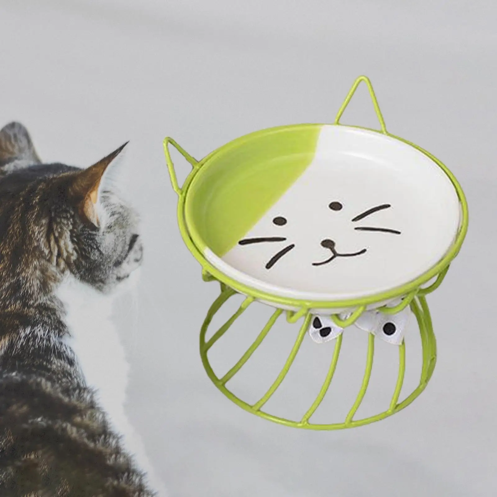 Cat Bowl Dog Bowl Pet Food Water Feeder Drinker Cat Raised Elevated Feeder