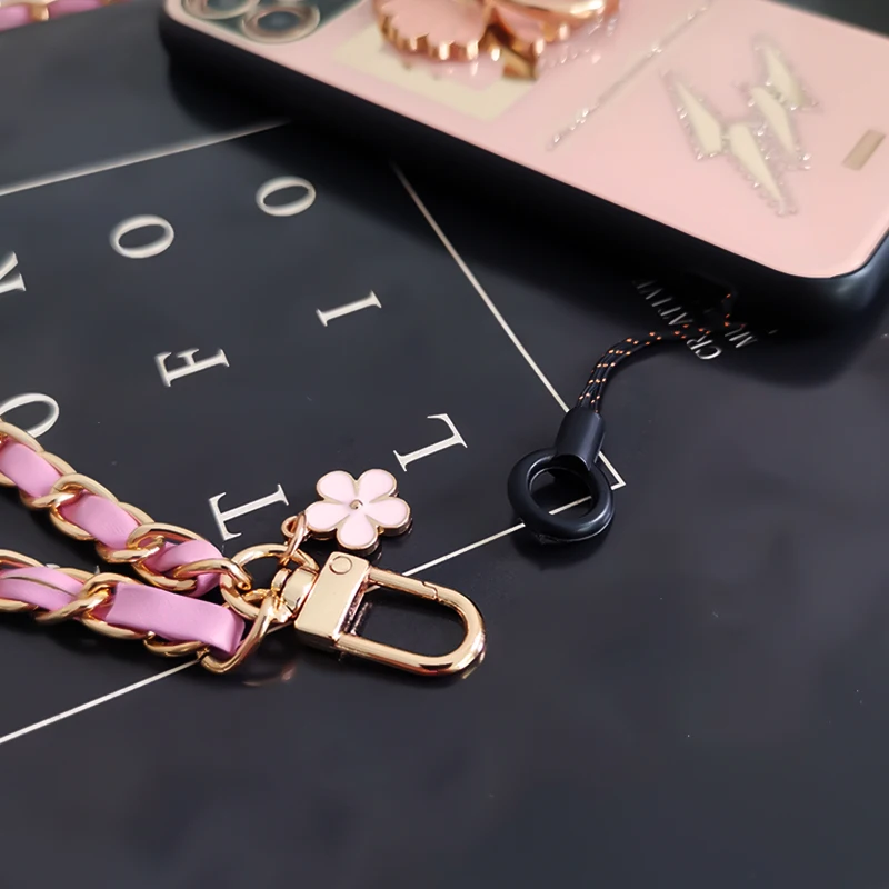 Mobile Phone Straps  Wrist Rope Anti-lost Lanyard Neck Strap Camera USB Holder Neck Strap Flower Design Detachable Key Chai