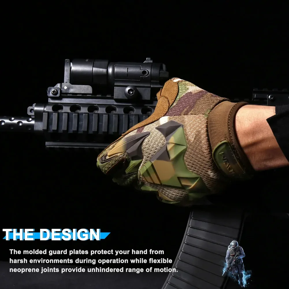 Tactical Gloves Touch Screen Paintball Shooting Airsoft Combat Bicycle Rubber Protective Anti-Skid Full Finger Glove Men Women tactical gloves full finger gloves sports gloves