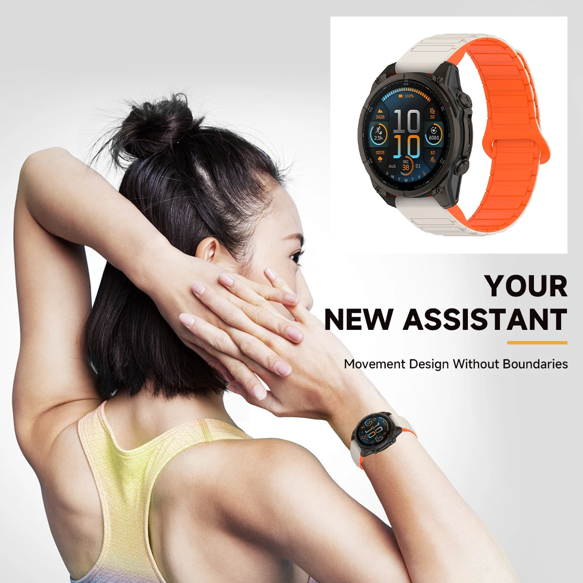 Enhanced Silicone Magnetic Bracelet with QuickFit Adjustment