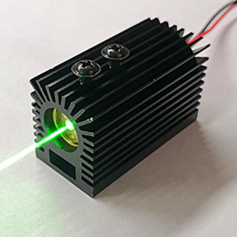 532nm 50mw Fan-Shaped Green Laser Module with heat sink, green light, evening laser light 5