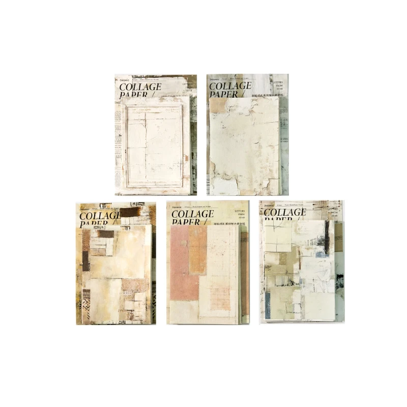 40 개 빈티지 장식 종이 Diy 스크랩북 재료 라벨 종이 저널 노트북 플래너 손으로 만든 공예 용품