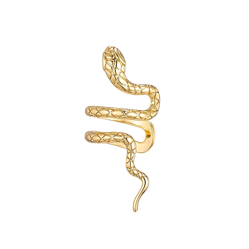 1Piece Vintage Snake Wrap Ear Cuff Stud Earring For Women Men Gothic Jewelry