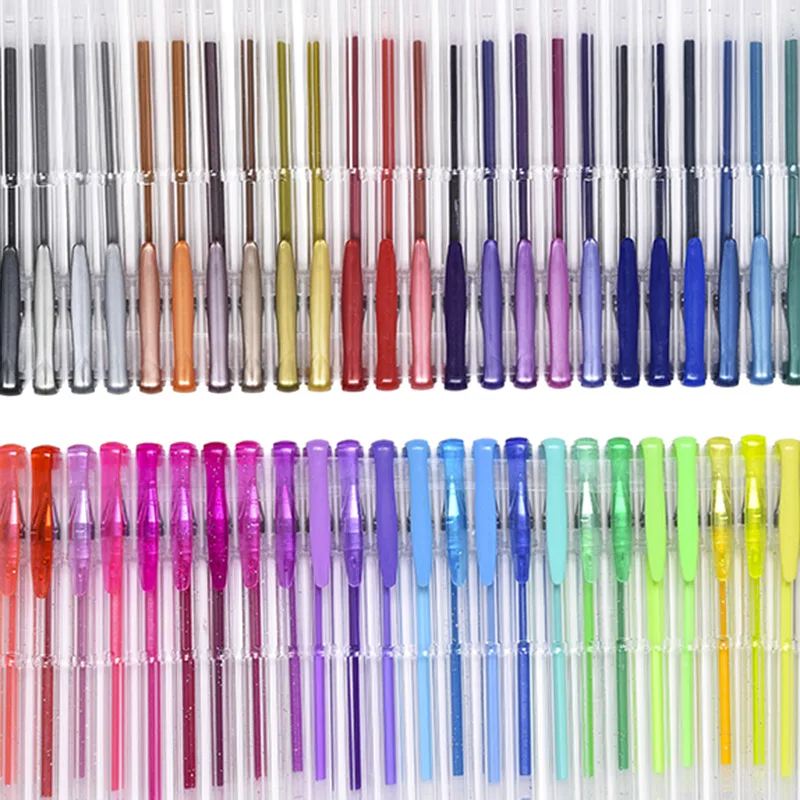 48 Unique Colors (No Duplicates) Gel Pens Gel Pen Set for Adult