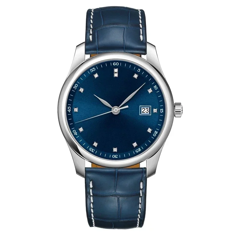 

Luxury New Craftsman Mechanical Mens Watch Diamond Automatic Black White Leather Fashion Watches