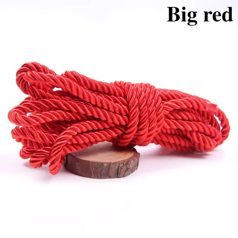 Luxurious Twisted Satin Cord for DIY Crafts & Home Decor - 5mm Braided Decorative Rope