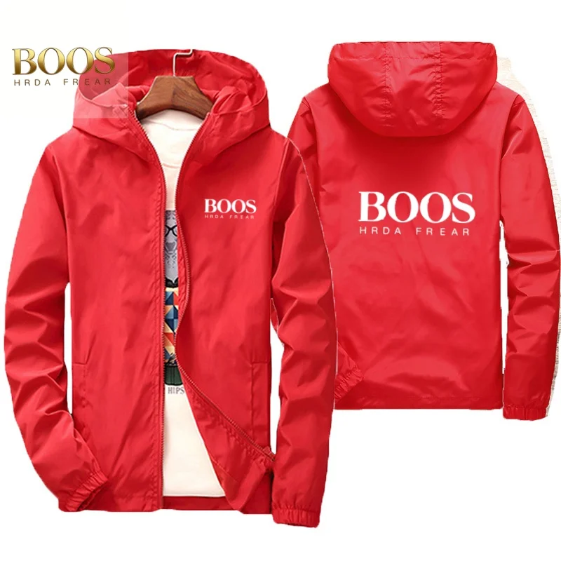 Boos 브랜드 가을 재킷 남성용 방수, 따뜻하고 방풍 캐주얼웨어 야외 방풍 재킷 야외 낚시복
