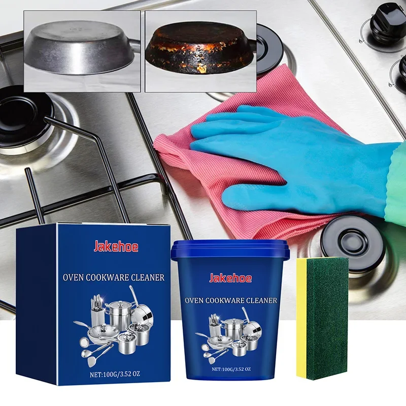 Kitchen Cleaner 100G Rust Remover Kitchen Stainless Steel Pot Pan Stain Dirt Cleaner