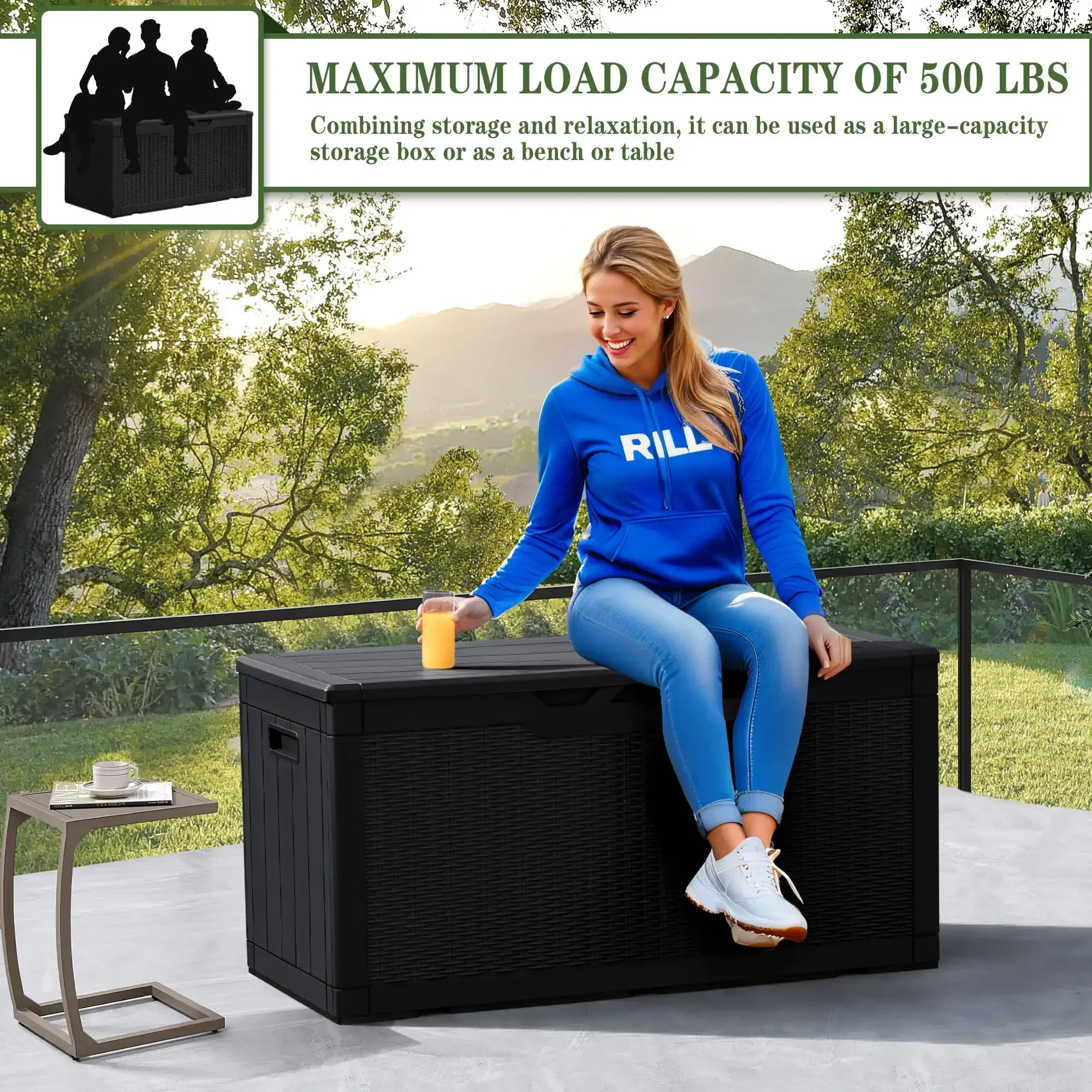 100 Gallon Outdoor Patio Box 4