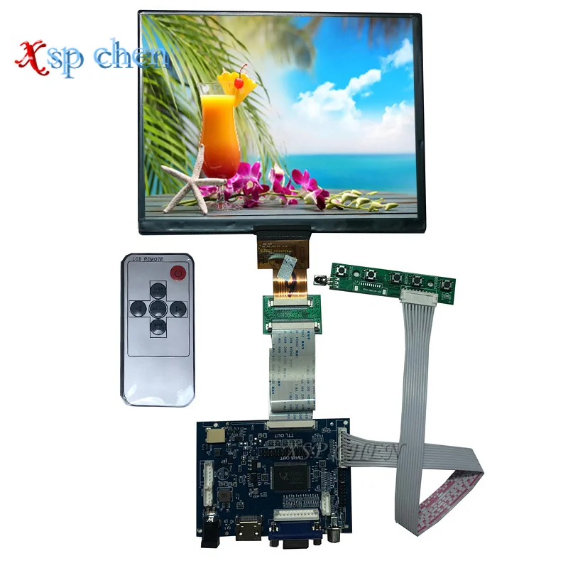 8-Inch-4-3-IPS-1024X768-Flat-HD-LCD-Monitor-HJ080IA-01E-Control-Display ...