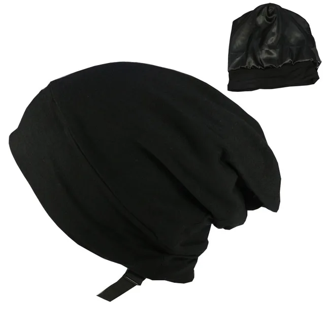 Soft Stretch Satin Bonnet Fashion Lined Sleeping Beanie Hat Bamboo Headwear  Frizzy Natural Hair Nurse Cap for Women and Men - AliExpress