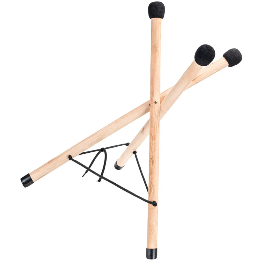 

Stable Wooden Multi-functional Tripod Performance Foldable Tongue Drum Stand Wooden Tongue Drum Floor Holder Hand pan Tom