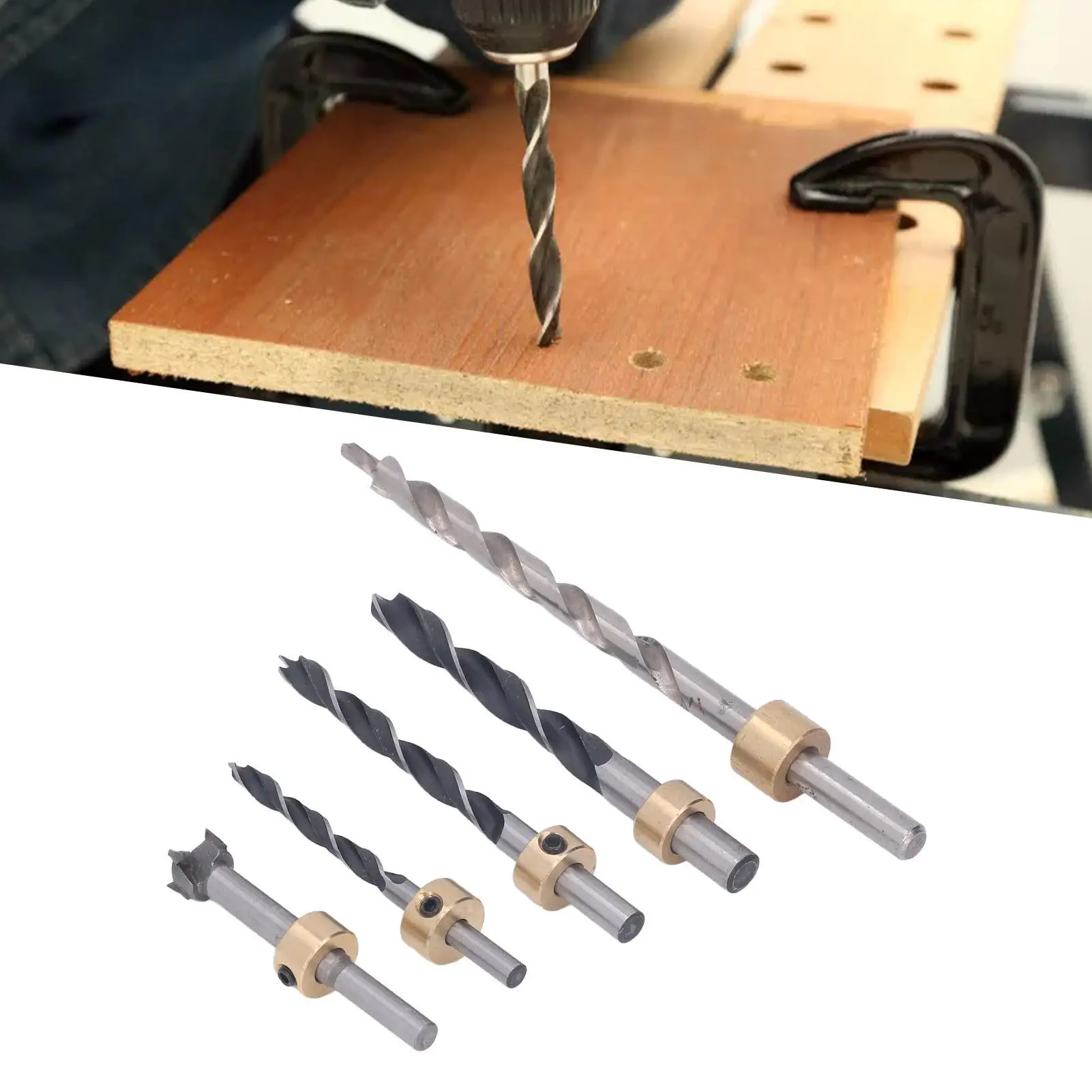 5Pcs Three-Point Woodworking Drill Positioning Tool for Inclined Holes-3-in-1 Setup