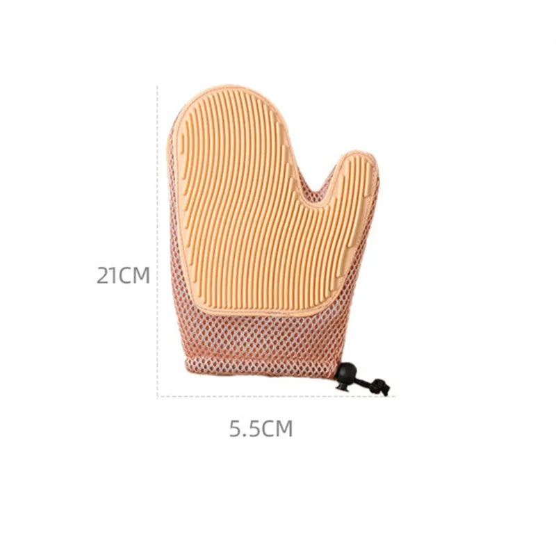 Pet Grooming Glove Brush for Gentle Deshedding and Massage