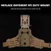 Tactical Holster Combination Adapter MHA QLS Side Kit Thigh Drop Leg Tactical Quick Pull Molle Hunting Comfortable Airsoft Gear 4