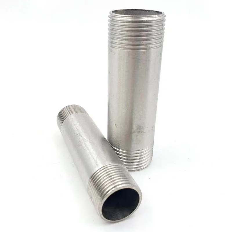 

Male Threaded Stainless Steel SS 304 Pipe Fittings 100MM Length 1/4 DN8 3/8 DN10 1/2 DN15 3/4 DN20 1 DN25 1-1/4 DN32