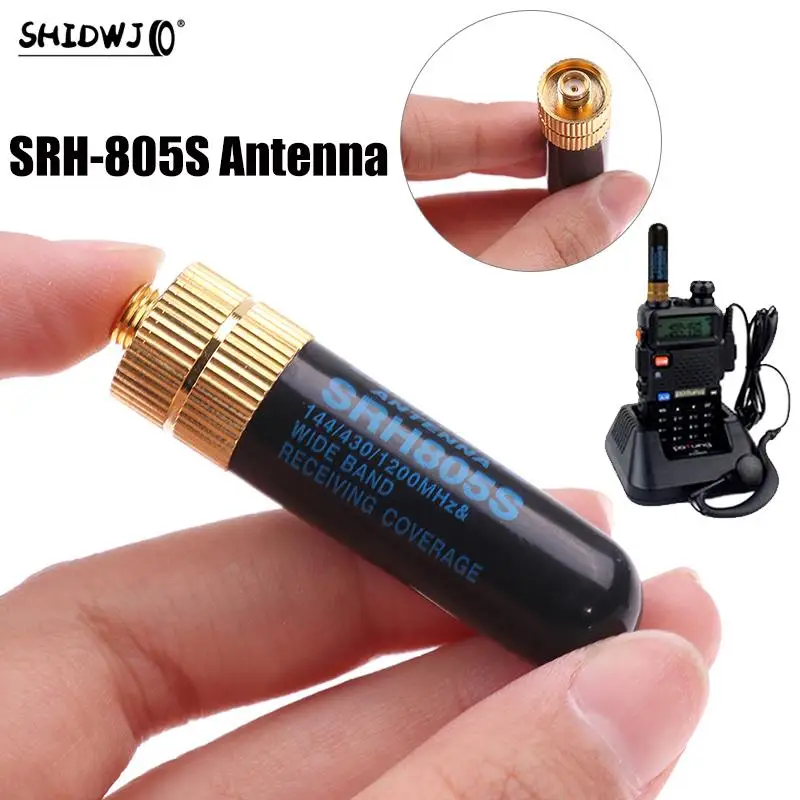 

1 шт., портативная Мини-Антенна SRH805S, Двухдиапазонная Женская антенна, 50 ом, для BAOFENG