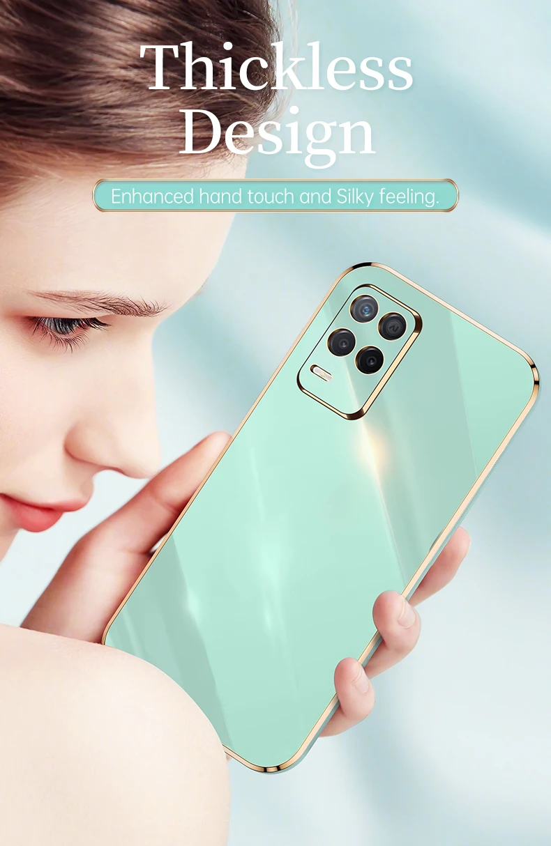 Plating Texture Case for Oppo Realme 8 5G vāciņu futrāļi Realme Narzo 30 5G V13 5G C11 2021 C21 GT Master 8 Pro Phone C_voghion.com