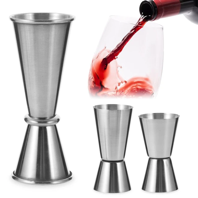 Stainless Steel Measuring Cups 15/30 25/50 20/40 30/50ml Bar Party Wine  Cocktail