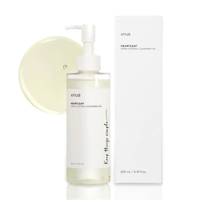 Makeup Remover Cleansing Oil 200ml Korean Anua Heartleaf Makeup Remover Cleansing Oil Pore Control Shrinking Quickly Removal Blackheads Clean Skin
