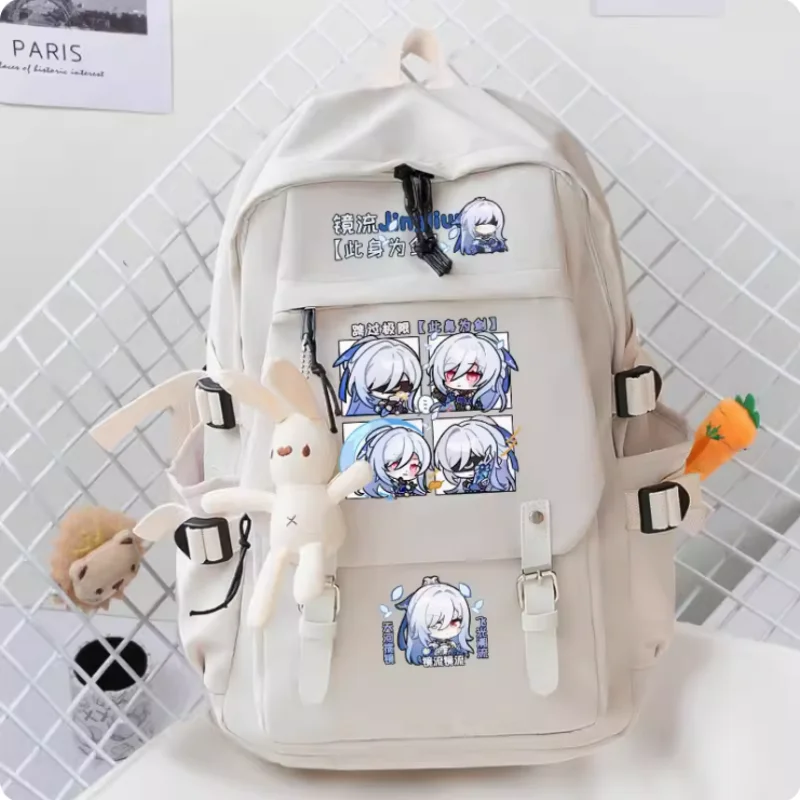 

Anime Honkai: Star Rail Jingliu Schoolbag Backpack High-capacity Shoulder Bag Cosplay Student Teenage Gift B585