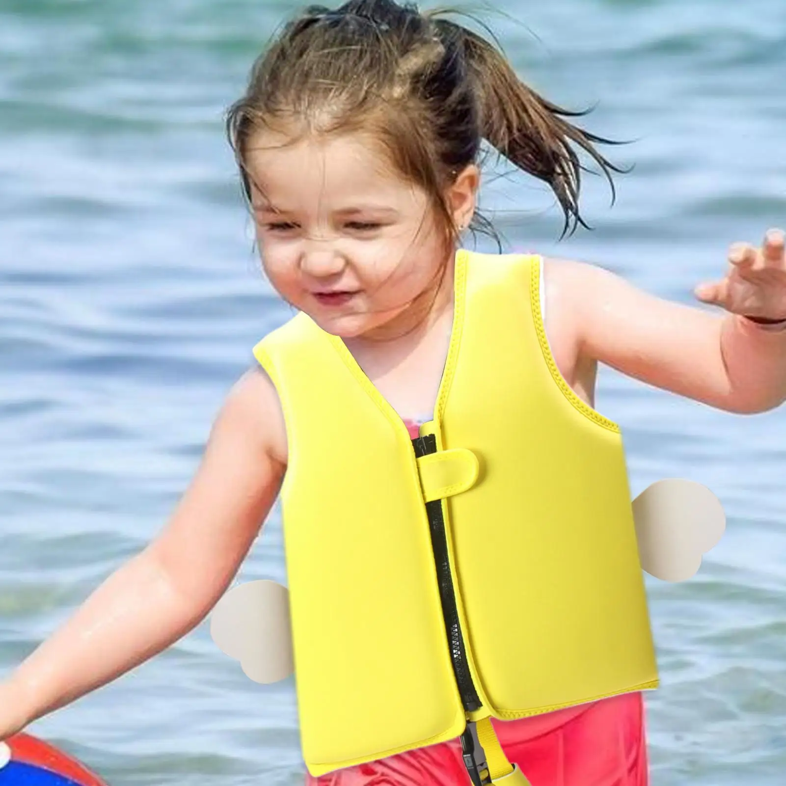 Swim Vest For Kids Cartoon Swimming Vest Floatation Suit Skin-Friendly Breathable Float Jacket For Girls Boys Beach Fishing