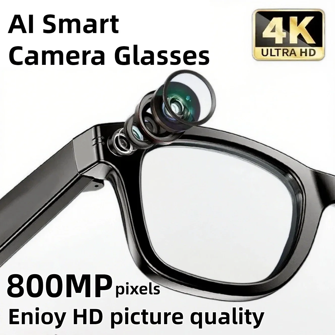 Slimme bril met ai-camera bluetooth-bellen en spraakassistent_voghion.com